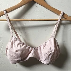 The Everlane Bralette in Light Pink